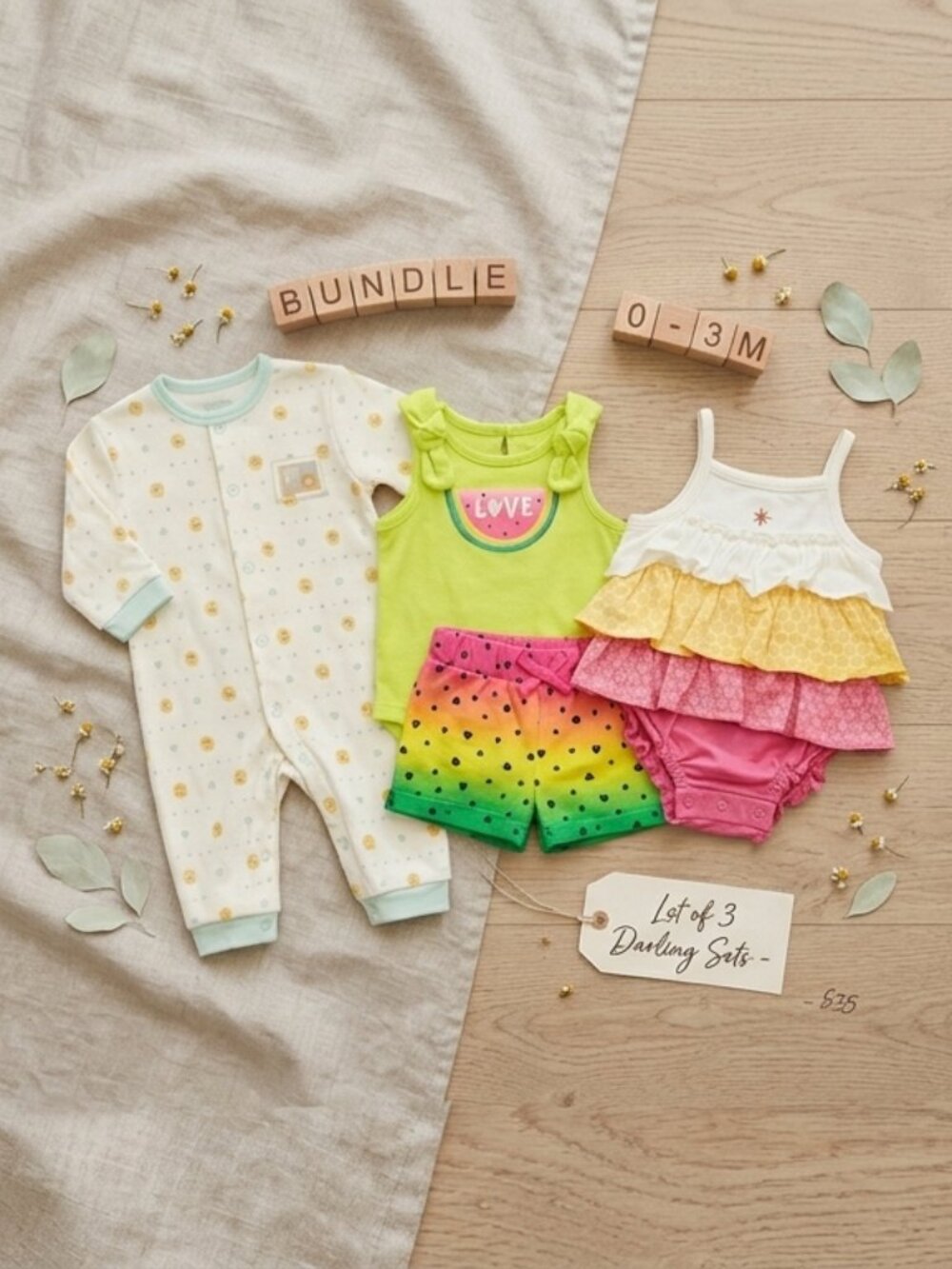 Boutique Baby‎ Girl Lot 0-3M VTG Bon Bebe Duck Heidi Klum Truly Scrumptious NWT